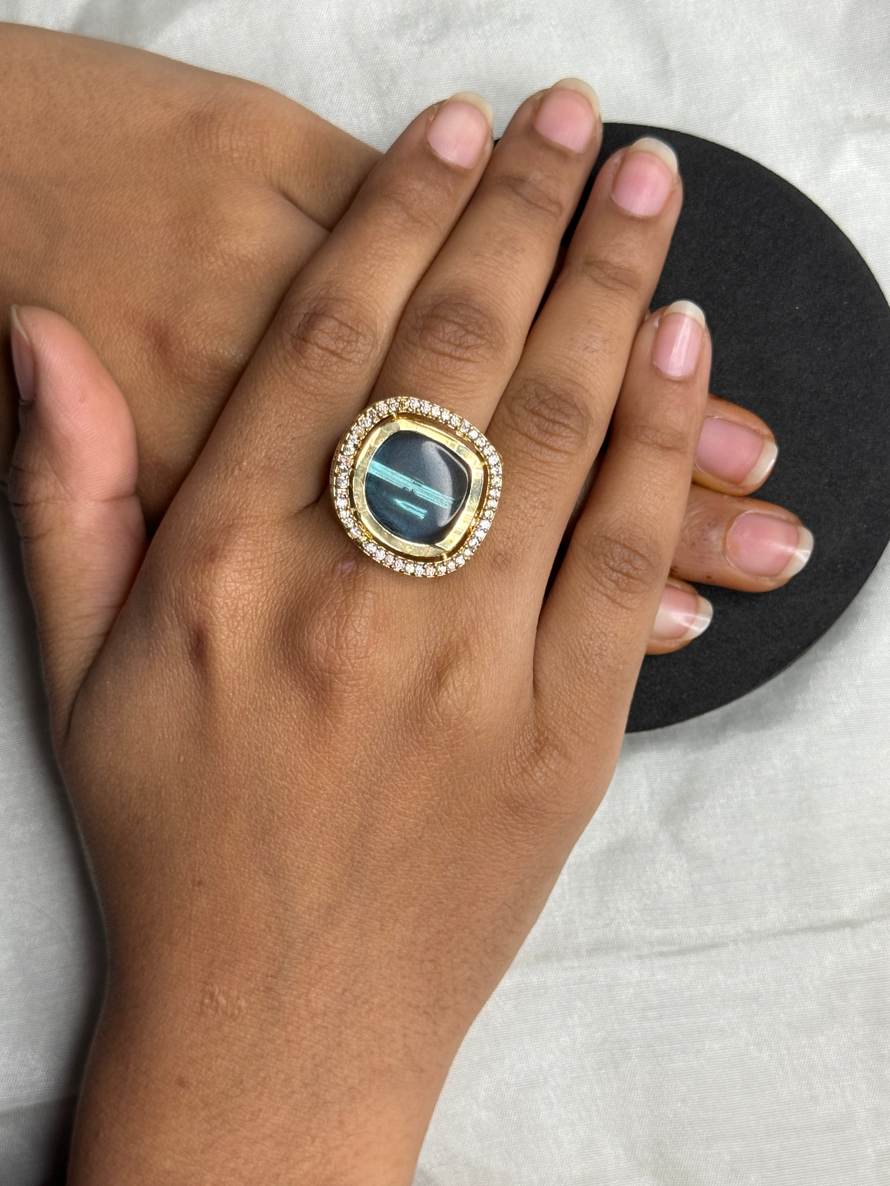 Antique Turquoise Adjustble Ring