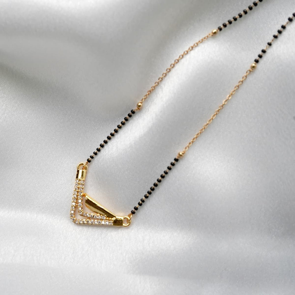 Trending Mangalsutra With Black Beads Chain