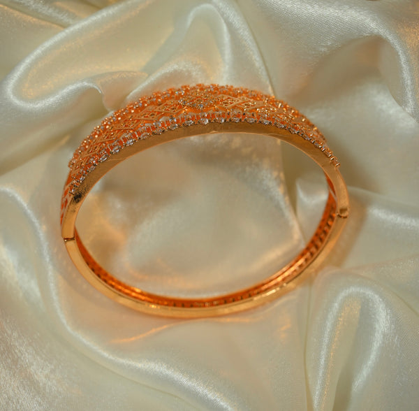 Rose Gold Plated Diamond Studded Bracelet