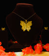 Butterfly Gold Plated Pendant Set