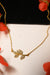 Leaf Style Gold Plated Pendant Chain