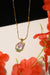 Floral Ename Pendant Chain