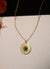 Stylish Round Shape Gold Plated Pendant Chain