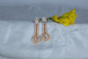 Rose Gold Plated Cubic Zirconia Earrings