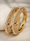Stylish Bangles With Multicolor Stones