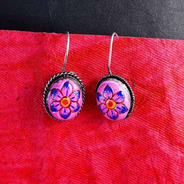 Meraki Handmade Flower Print Studs