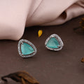 Silver Single Stone Stud