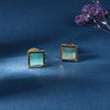Square Shaped Stone Studded Earring