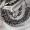 Partywear Indian Silver-Plated Jewlery Set