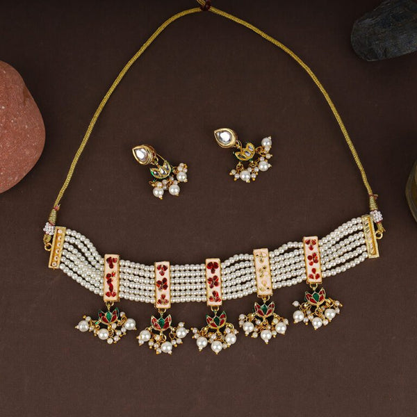 Beautiful Rajputi Choker Beaded Set