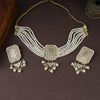 Stone & Pearl Beaded Choker Set