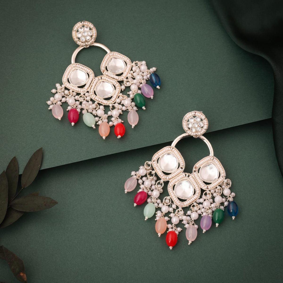 Elegant Look For Antique Traditional Kundan Earrings