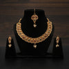 Meraki Gold Plated Mango Shaped Multicolor Choker Set