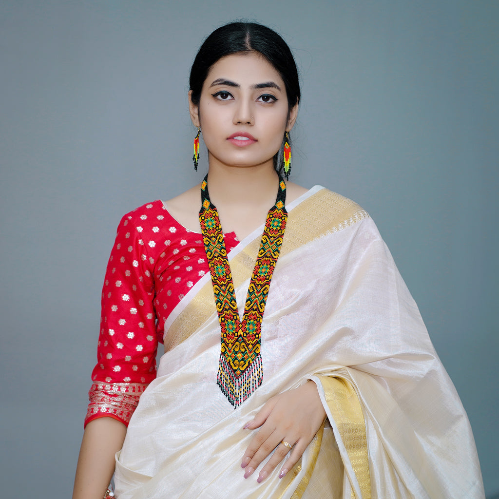 Designer Unique Fashion Costume Seed Beaded Style Necklace for Women