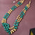 Blue Green Beads Necklace