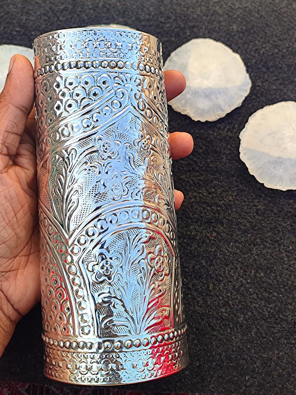 Kazi Silver Oxidised Cuff Bracelet