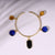 Multicolor Row Stone Glossy Bracelet