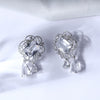 Cubic Zirconia Marquise Drop Wedding Earring