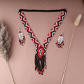 Zig-Zag Design Beaded Necklace