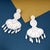 White Beads Shell Earring