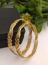 Stylish Silver &Gold Tone Bangles