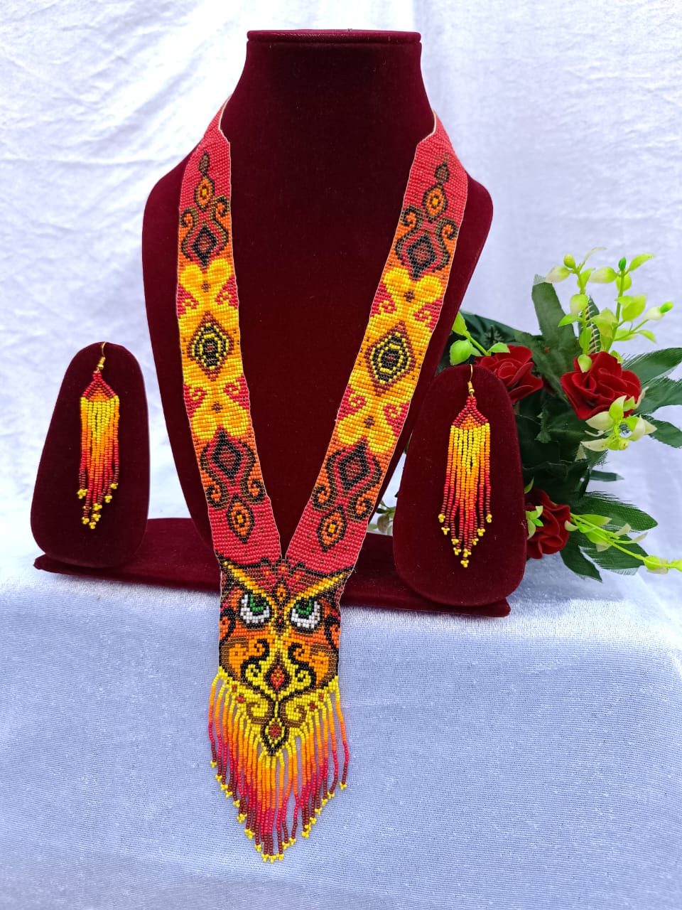 Multicolor Owl Design Necklace