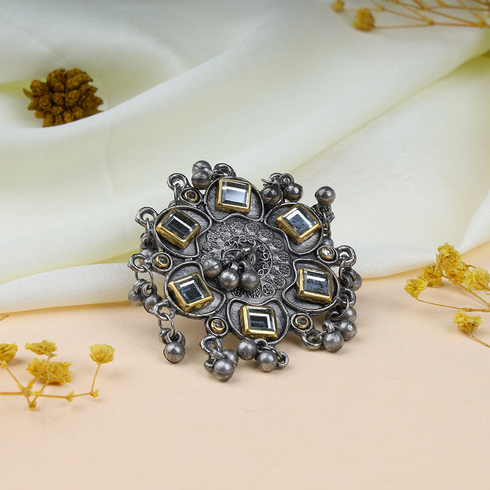 Dual Tone Finger Ring