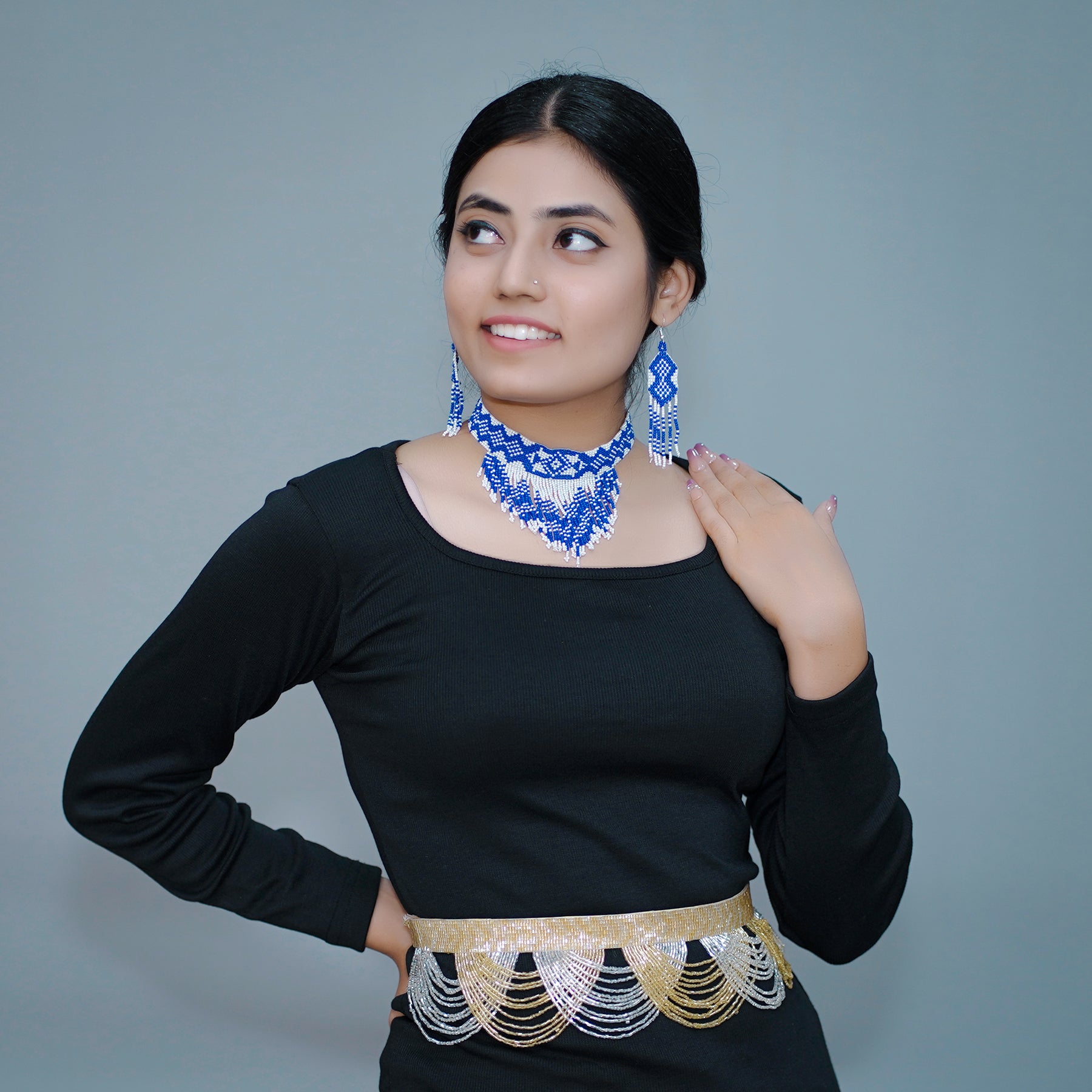 American Style Seed Bead Choker Set