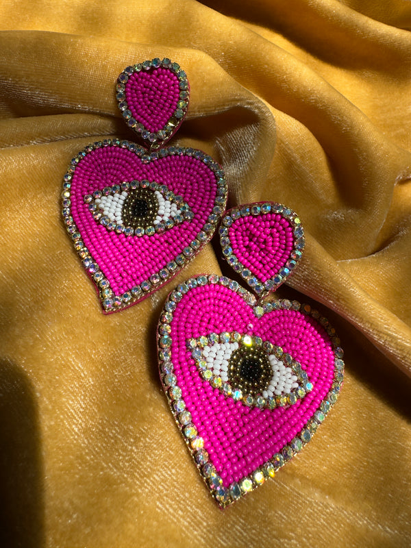 Heart Shape Handcrafted Earring
