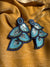 Handmade Beaded Leaf Shaped Earrings
