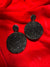 Black Beaded Earrings