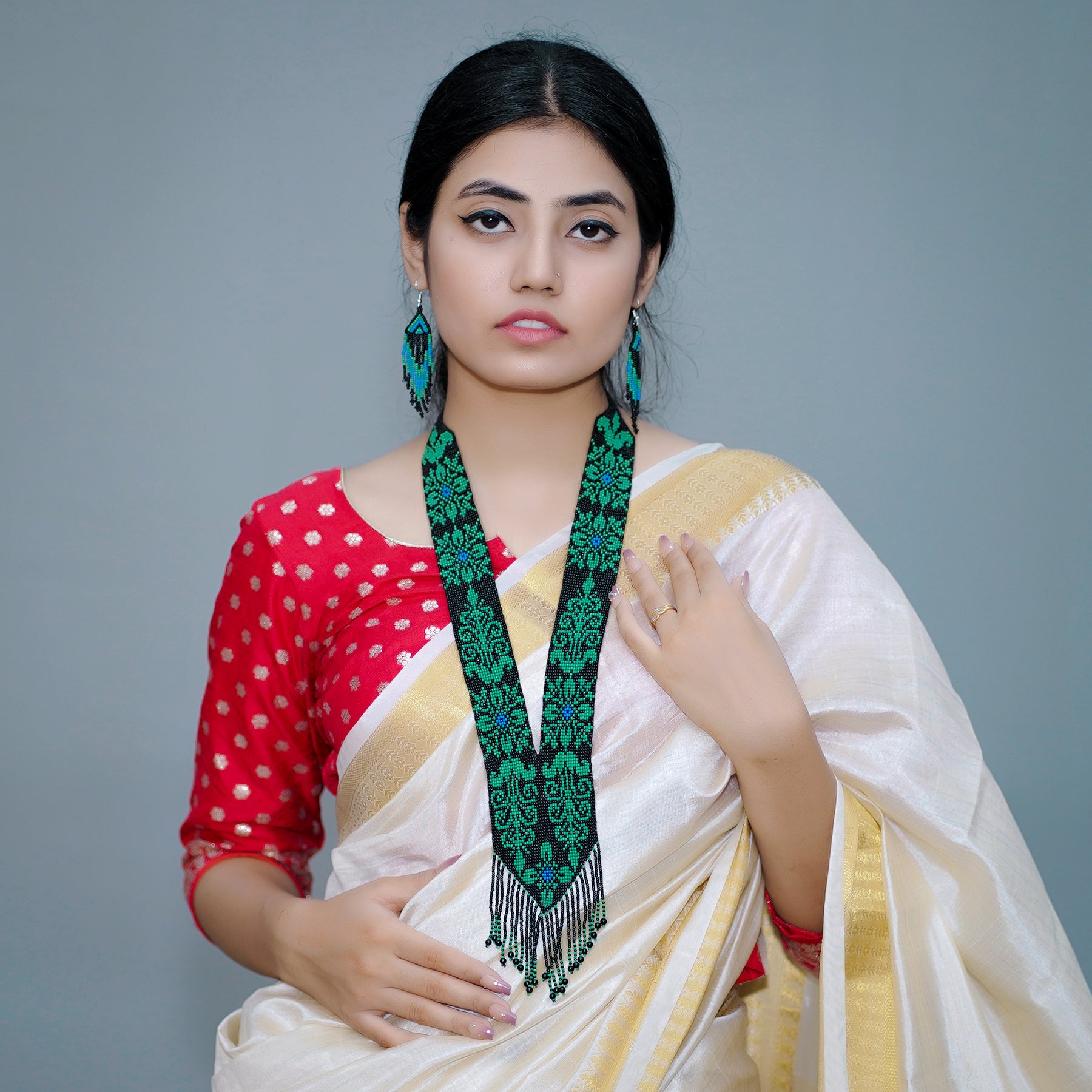Buy African Beads Necklace Set