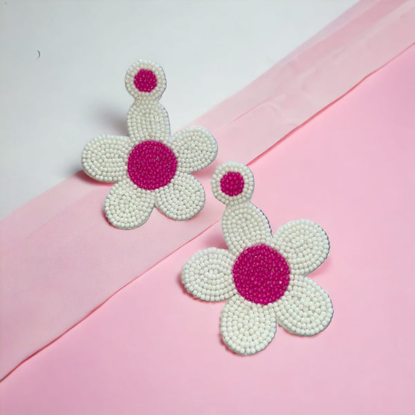 Handmade Flower Design Earrings