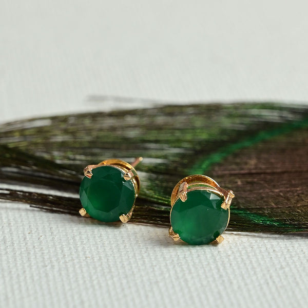 Round Shaped Stone Studded Studs