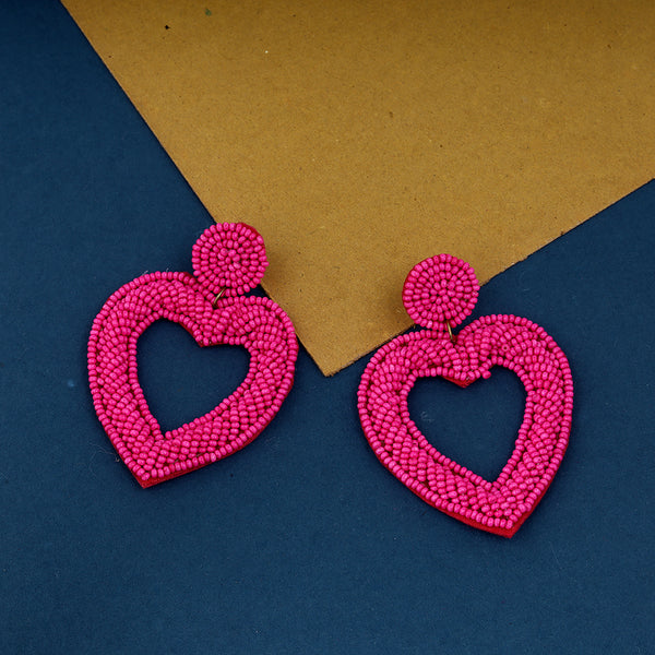 Beautiful Beaded Heart Shape Earring