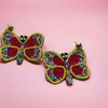 Multicolor Butterfly Beaded Earring