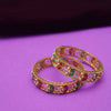 Gold Plated Multicolor Beads Kada Sets