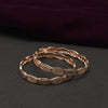 Rose Gold Plated Zircon Bangles Sets