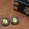 Black Round Shape Earring