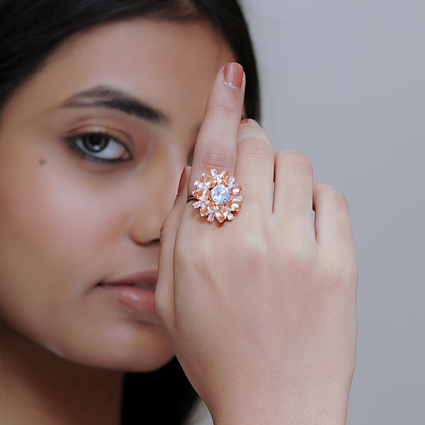 Gold Plated Cocktail Ring