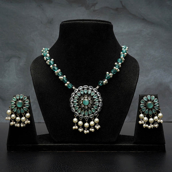 Flower Design Pearl Jewelry Set