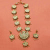 Meraki Gold Plated Kundan Set with Pearl