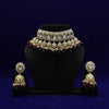 Meraki Gold Plated Kundan necklace with Pearls