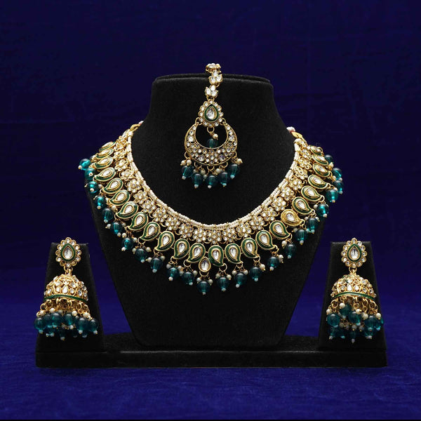 Meraki Gold Plated Pearl Necklace