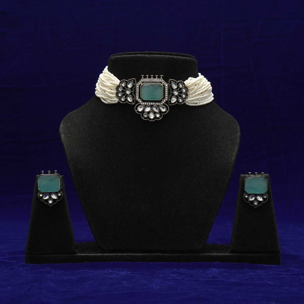Meraki Multilayered Kundan Choker Set