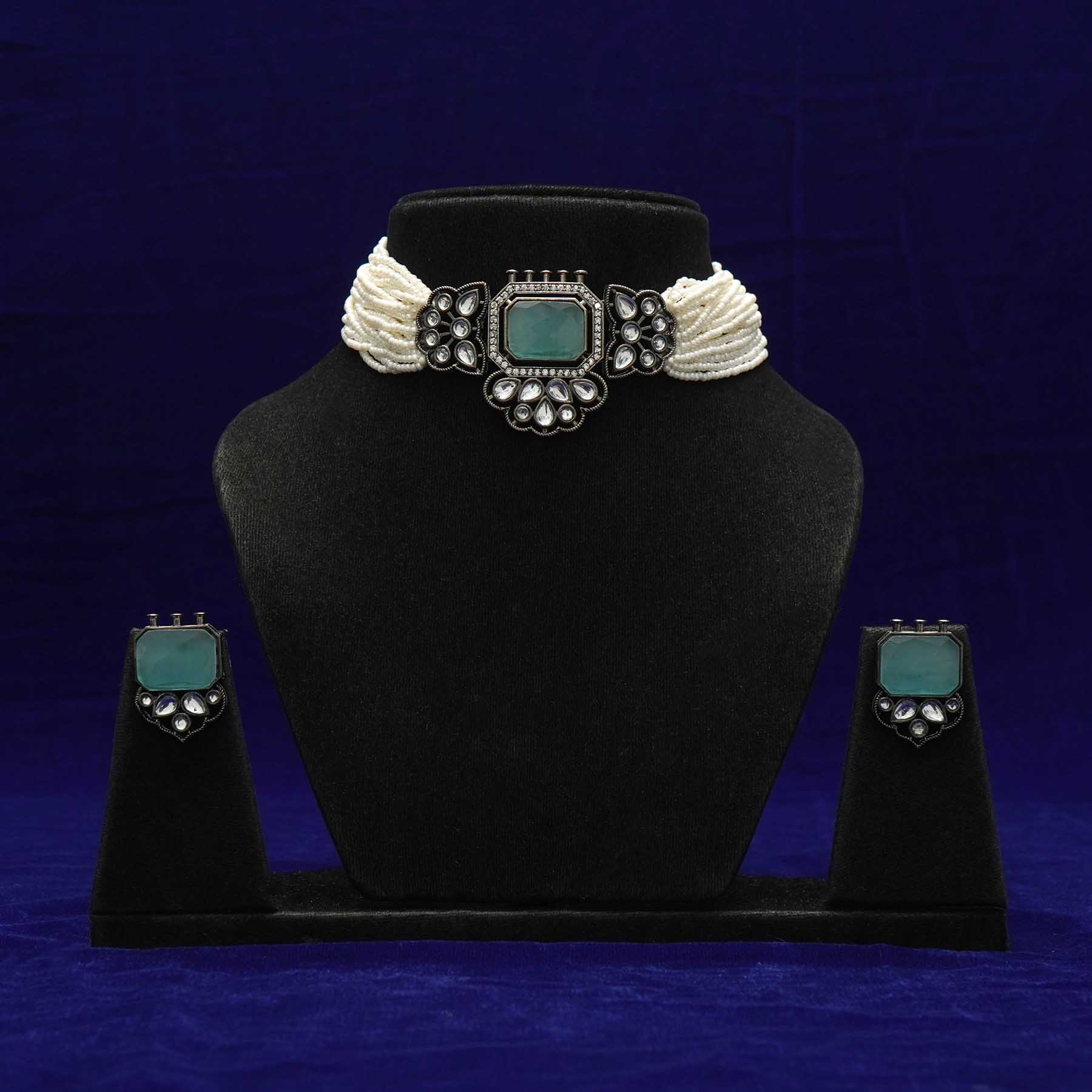 Meraki Multilayered Kundan Choker Set