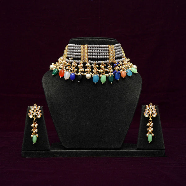 Layered Beads Choker Set