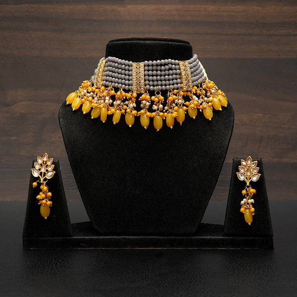 Layered Beads Choker Set