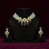 Meraki Beaded Kundan Stone Meenakari Necklace