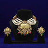Gold Plated Kundan & Beads Neckpiece